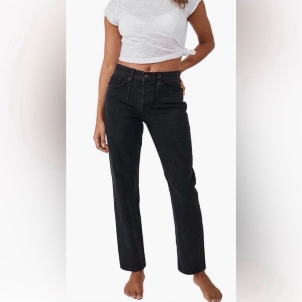 We The Free Charcoal Straight Leg Jeans